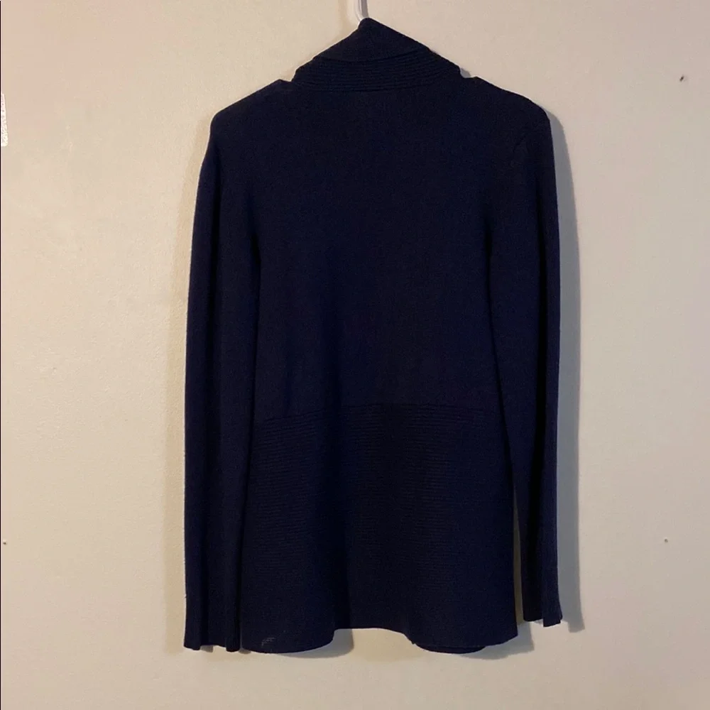 Retrology Dark Navy Blue Cardigan Sweater Lightweight Relaxed Style - Picture 3 of 6